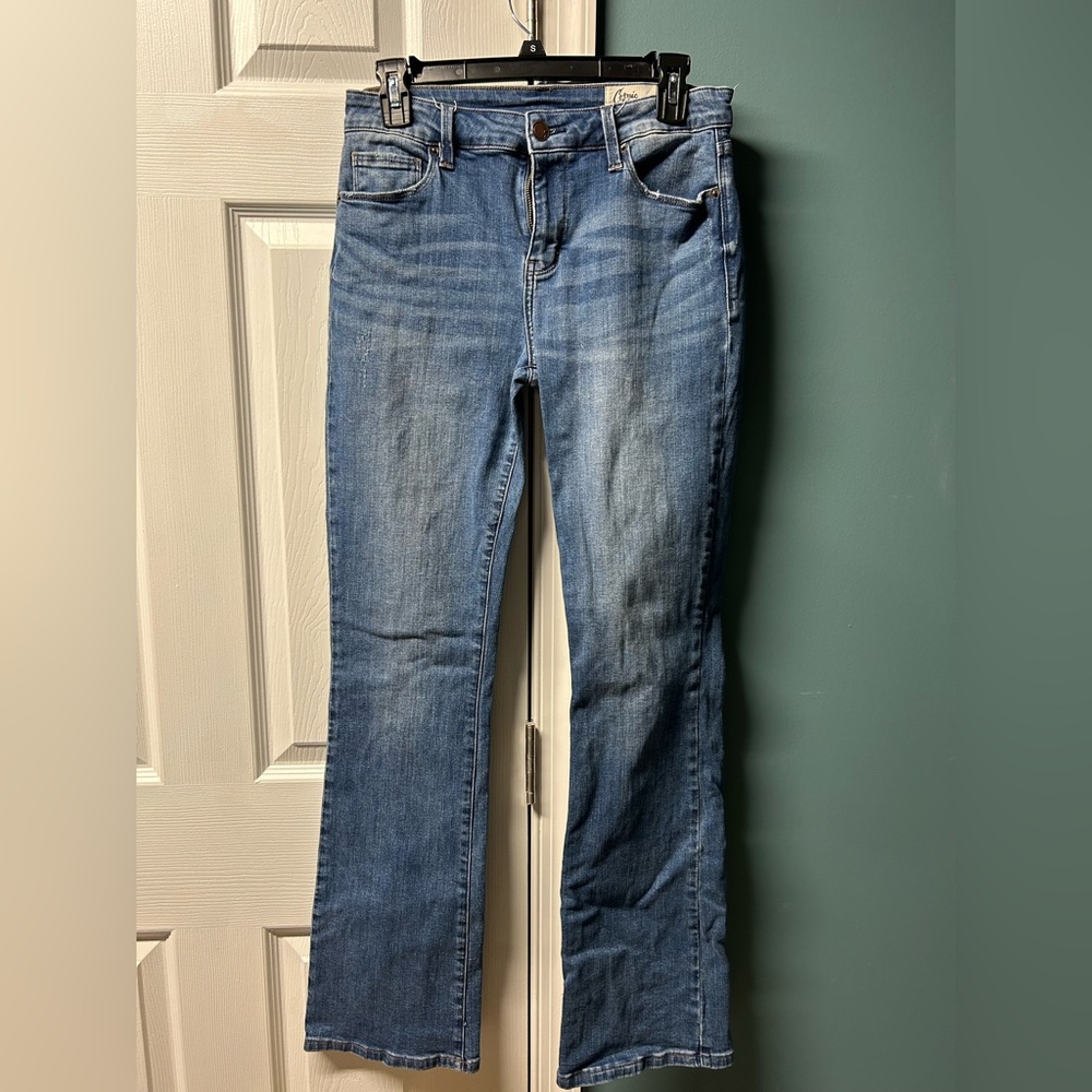 Distressed jeans